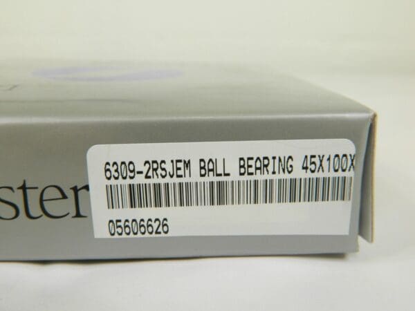 SHUSTER Deep Groove Ball Bearing: 90 mm OD Bearing Number 6309 05606626