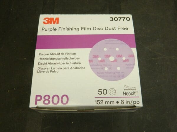 3M Hook & Loop Disc 800 Grit, Film Disc, Aluminum Oxide Qty 50 00051131307704