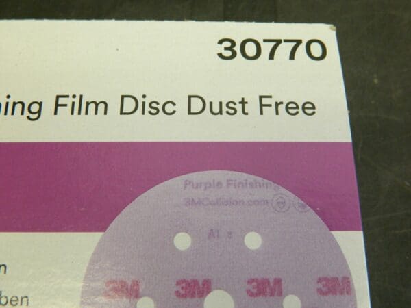 3M Hook & Loop Disc 800 Grit, Film Disc, Aluminum Oxide Qty 50 00051131307704