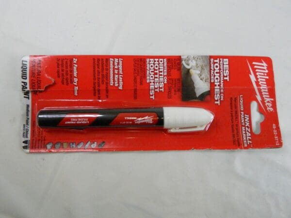 MILWAUKEE TOOL liquid paint marker white 48-22-3712