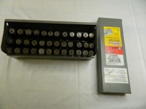 C.H. HANSON 36 Piece, 5/16″ Character Steel Stamp Set 21629