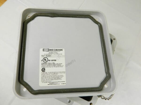 Hubbell Wiegmann JIC Screw Cover 6X6X4 Fiberglass-Opaque HW-J60604SC