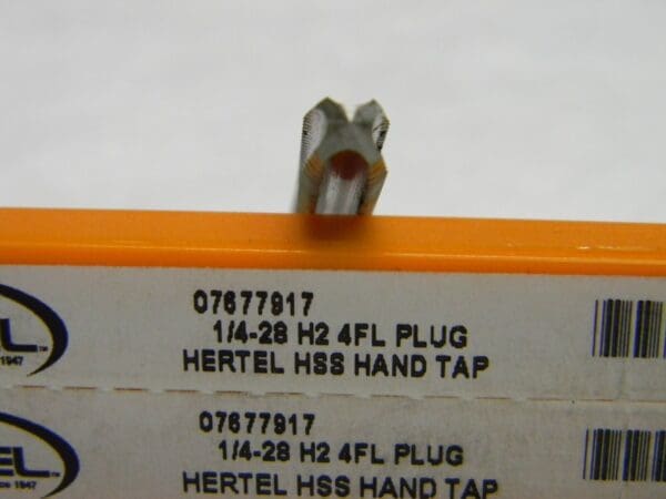 Hertel Straight 4 Flute Standard Hand Tap QTY 13 07677917