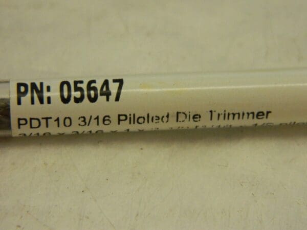 Imco pdt10 3/16 piloted die trimmer 05647