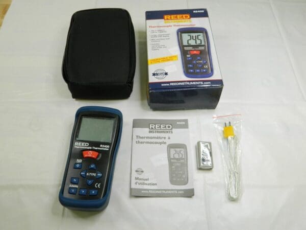 REED Intruments Thermocouple Thermometer Type K-Nist Transcat R2400