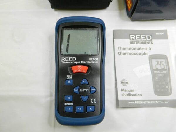 REED Intruments Thermocouple Thermometer Type K-Nist Transcat R2400