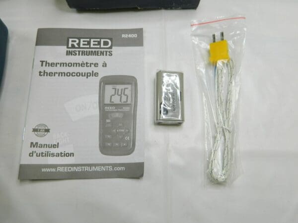 REED Intruments Thermocouple Thermometer Type K-Nist Transcat R2400