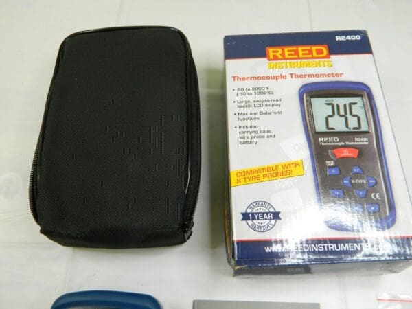 REED Intruments Thermocouple Thermometer Type K-Nist Transcat R2400