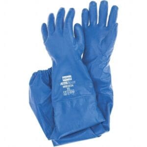 HONEYWELL Chemical Resistant Gloves: Nitrile 26'' OAL Large 1 Pair NK803ESIN/9