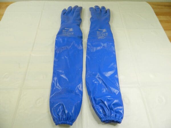 HONEYWELL Chemical Resistant Gloves: Nitrile 26'' OAL Large 1 Pair NK803ESIN/9