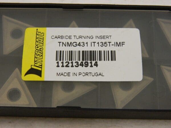 Interstate TNMG431 IT135T-IMF Carbide Turning Insert QTY 10 93614816