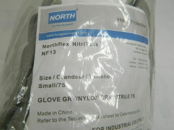 North Nitritask Gray Work Gloves - Size Small (12 Pairs) NF13/7S