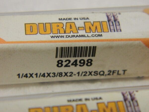 Dura-Mill carbide end mill lot of 2 AC-S-20250 82498