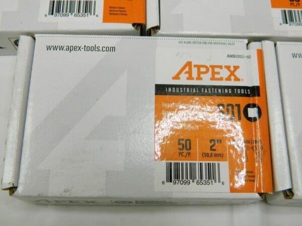 Apex Power Screwdriver Bit: 1/4 Hex Drive Qty 250 AMB2SQ1-50