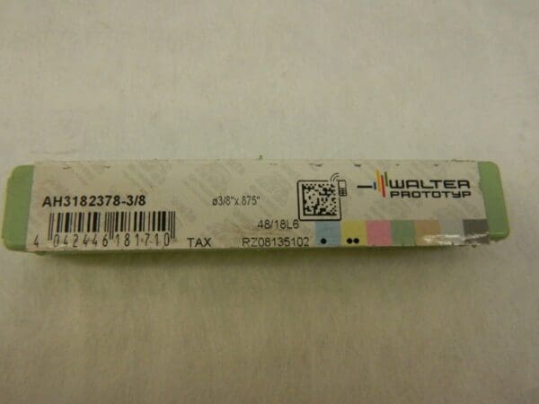 Walter Corner Radius End Mill 3/8" Dia 7/8 LOC 0.015 Radius 4 Fl Carbide 5543067