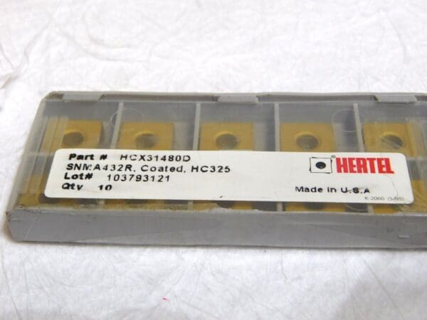 Hertel Carbide Turning Inserts SNMA43R Grade-HC325 Box of 10 HCX31480D USA