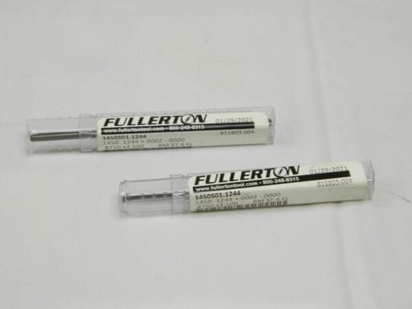 Fullerton Carb Chucking Reamer .1244 Str FL Str Shank 4 FL Qty 2 1450S01 .1244