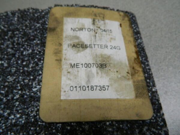 Norton Grinding Segment 11-1/4" Wide 8" High 3" Thick 61463615886