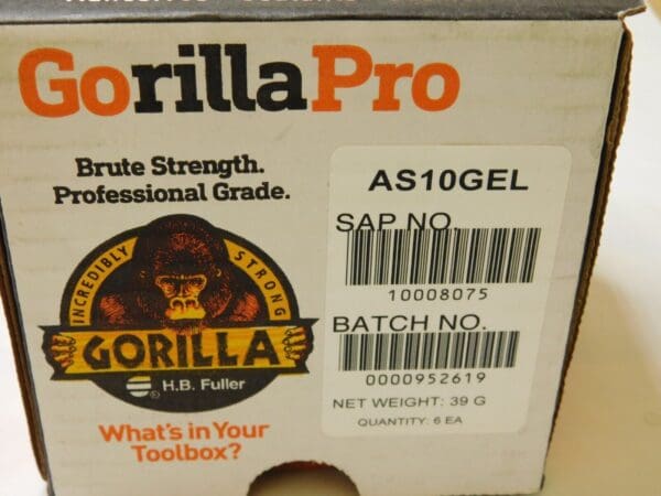 BOX of 6 GorillaPro AS10 Pipe & Thread Sealant White Paste (35ml Pump) 10008075