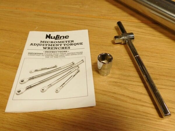 Nuline 1"Drive Torque Wrench 60"OAL 660-2200 Ft-Lb NB3000C 63722433 PARTS/REPAIR