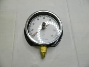 WorkSmart Pressure Gauge 4.5" 160 PSI 1/4NPT LM W/AL CS WS-PE-306