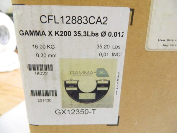 Gamma Copper Coated, (EDM) Wire 0.30 mm 0.01" 35.2 Lbs 16,00 KG GX12350-T