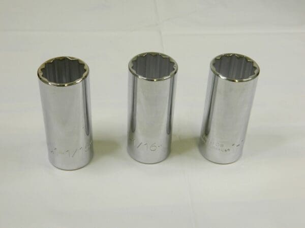 Proto Deep Hand Socket: 1-1/16" Socket, 12-Point Qty 3 J5334