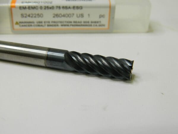 LMT-Onsrud Routing End Mill 1/4" 6 FL Square 2-1/2"L EMC601002