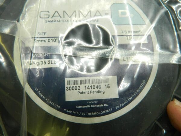 Gamma Coated Wire 0.25 mm 0.01 16,00 KG 32.2 Lbs CFL11073CA2