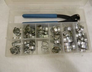 OETIKER 124 Piece, 5/16 to 1″ Diam, 2-Ear Service Clamp Kit 18500056