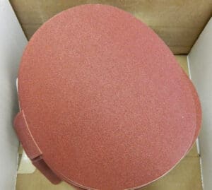 Norton R243 AO p150 Medium Grit 6" Cloth PSA Disc qty 50 39979