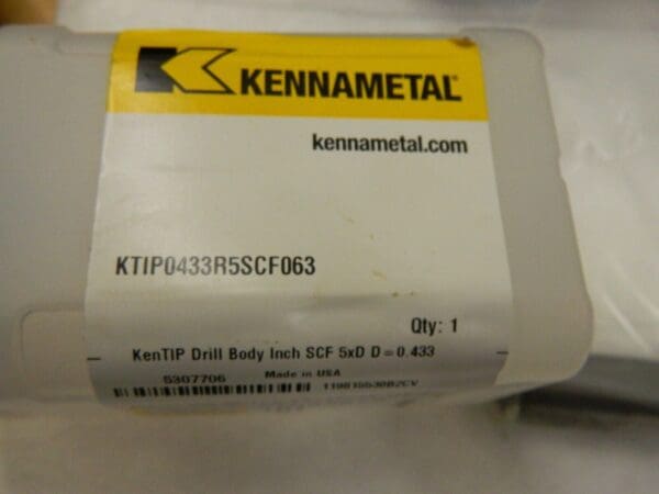 KENNAMETAL Replaceable Tip Drill: 11.11 to 11.49 mm Weldon Flat Shank 5307706