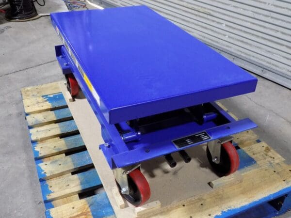 WorkSmart Hydraulic Scissor Lift Cart 770 lb Cap 35 x 20 Platform MISSING HANDLE