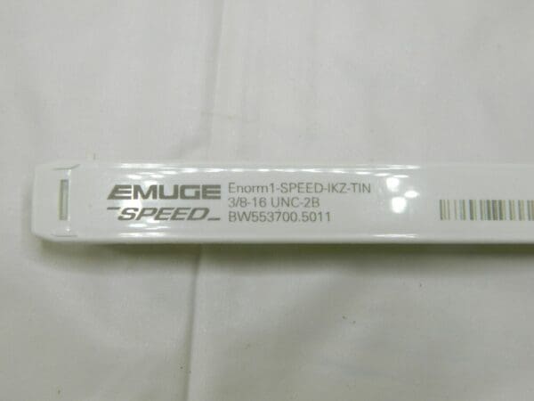 EMUGE Spiral Flute Tap: 3/8-16, UNC, 3 FL , 2B Class MOD Bottoming BW553700.5011