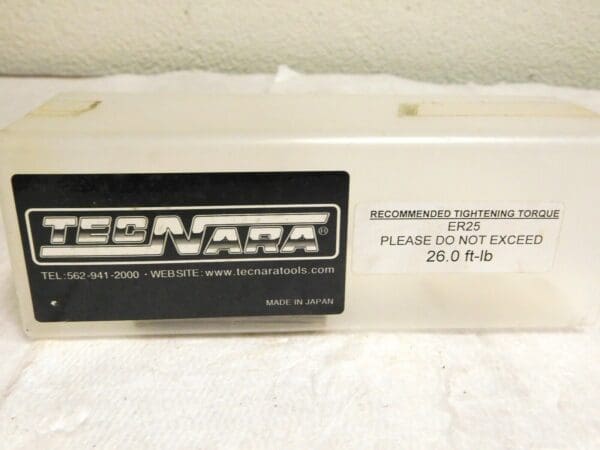 Tecnara BT40 ER25 Collet Milling Chuck .039”-.629” Range 9" Projection 140-108-9