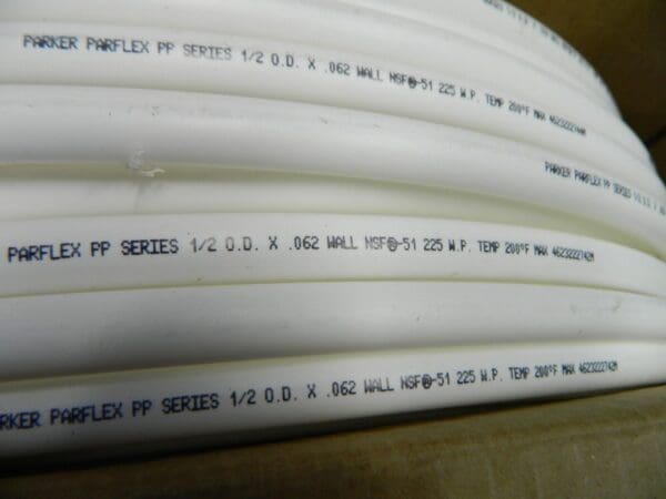 PARKER 3/8″ ID x 1/2″ OD, 1/16″ Wall Thickness, 250' Long, Polypropylene Tube