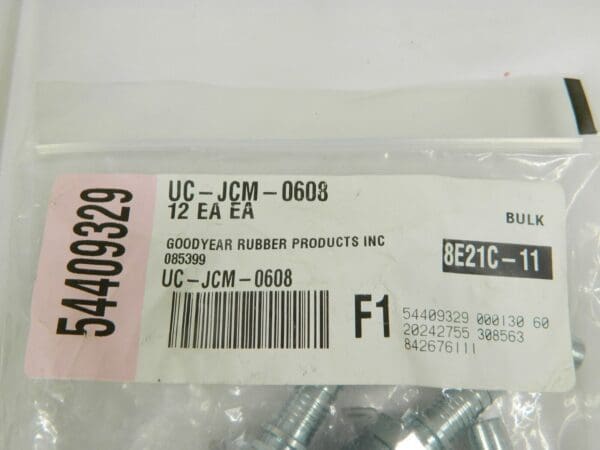 Continental ContiTech UC-JCM-0608 JIC Male Rigid Fitting Qty 12 20242755