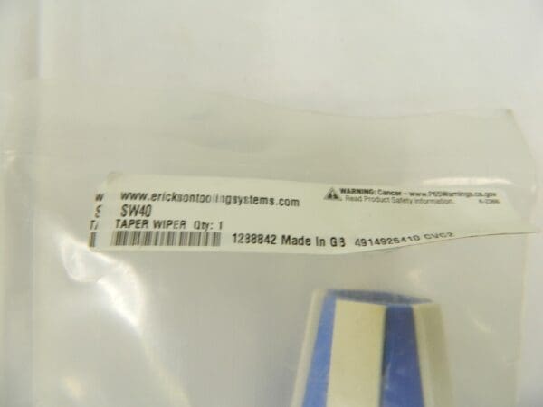 Erickson Spindle Taper Wiper SW40 1288842