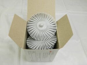 3M 3" 120 Grit Ceramic Scotch-Brite White Disc Qty 10 24278