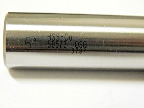 OSG Tapered Square End Mill Cobalt 3/8" x 5º x 3/4" x 5-1/2" OAL 3FL 5957300