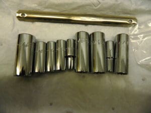 PROTO Deep Socket Set: 10 Pc incomplete set J52107