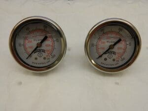 Pressure Gauge qty 2 : 2″ Dial, 100 psi, 1/4″ Thread, NPT, WS-PE-GAGE-145