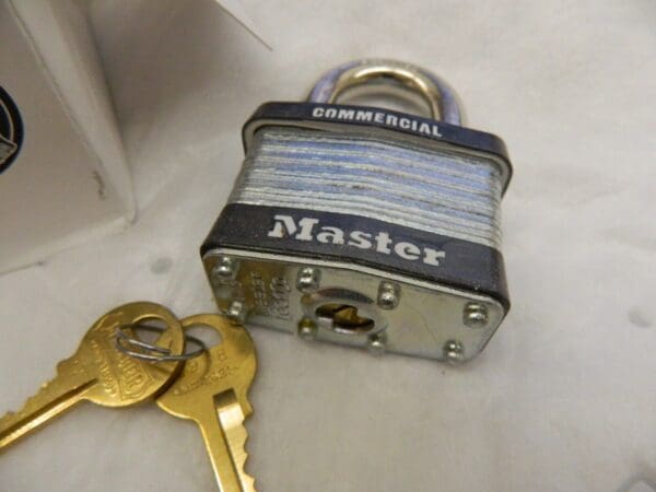 MASTER LOCK Padlock qty 6 : Laminated Steel, Keyed Different, 2″ Wide #5