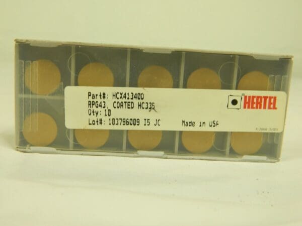 Hertel Carbide Turning Insert RPG43 Coated HC335 Qty 10 HCX41340D