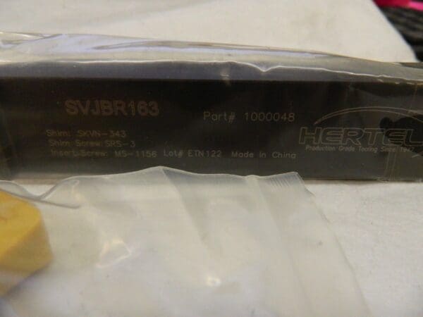 HERTEL RH SVJB Neutral Rake Indexable Turning Toolholder 1000048