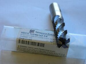 NIAGARA CUTTER Square End Mill: 1'' Dia, 1'' LOC, 3/4' 3 Fl Cobalt