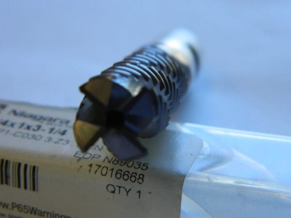 NIAGARA CUTTER Square End Mill: 1'' Dia, 1'' LOC, 3/4' 3 Fl Cobalt