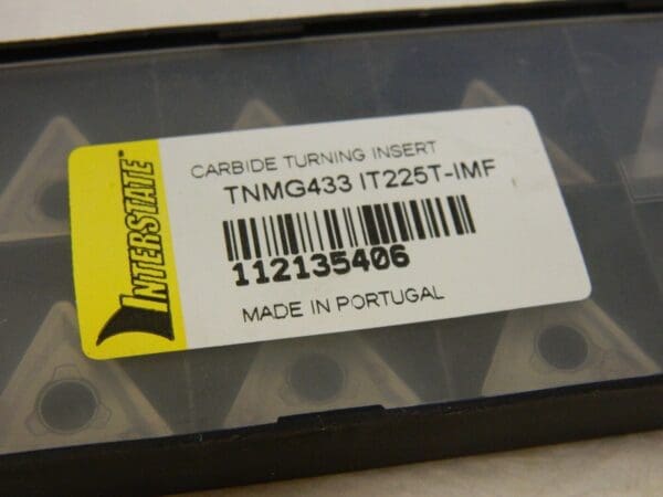 Interstate TNMG433 IMF Grade IT225T Carbide Turning Insert QTY 10 93614725