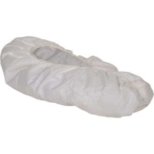 KLEENGUARD Shoe Cover: Film Laminate, White Elastic Closure Qty 400 44490