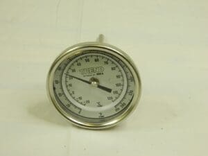 WIKA Bimetal Dial Thermometer: 0 to 250 ° F, 4″ Stem Length 52877149